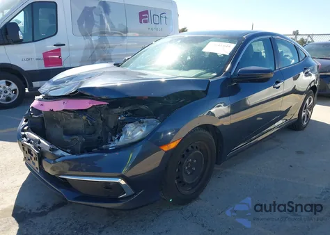 2019 Honda Civic Lx из США, поврежденный, VIN 19XFC2F68KE050924